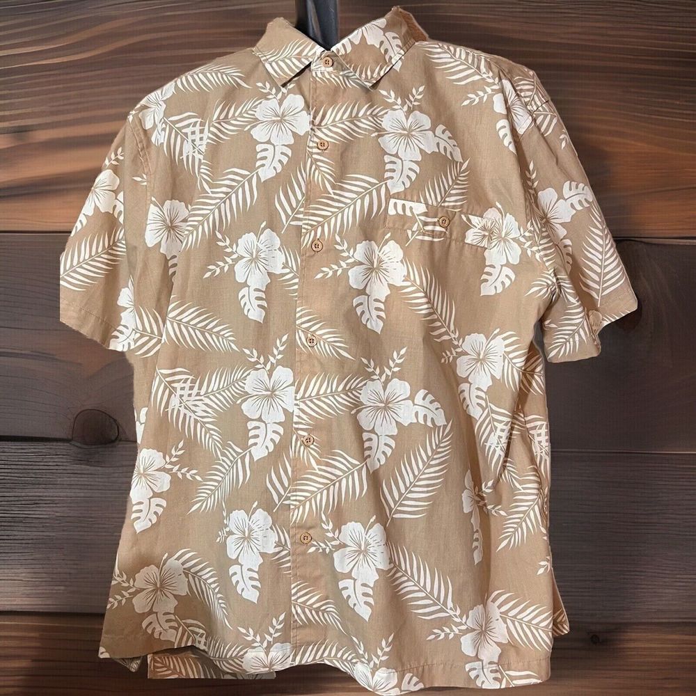 Scandia Woods  Floral Short Sleeve Button Up Hawaiian Shirt‎ 2XL